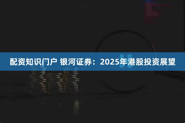 配资知识门户 银河证券：2025年港股投资展望